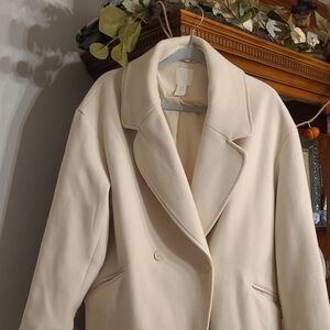 H&M Cream Trench Coat for Women